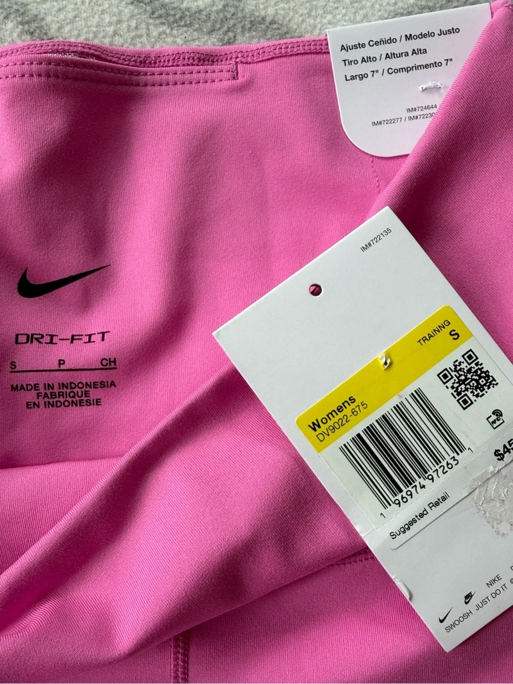 Nike One Pink Biker Short 7”